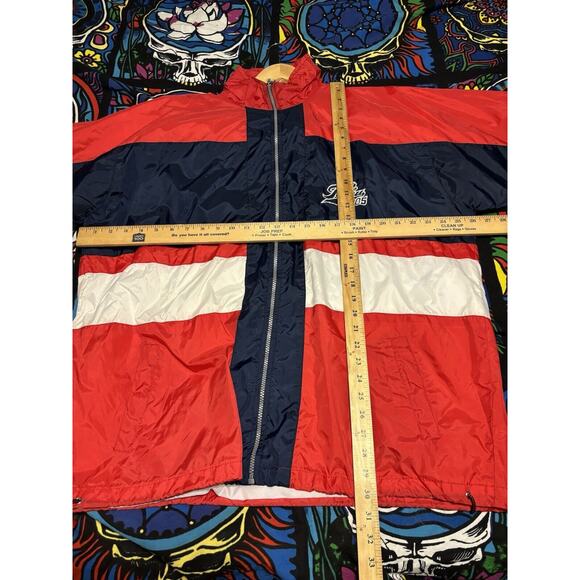 vintage y2k fubu red white blue zip up windbreaker mens size XL - Picture 6 of 6